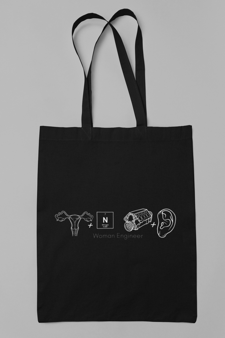 Engineer Tote Bag - Woman Engineer Pictogram