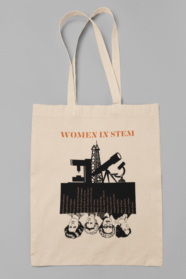 Cotton Canvas Tote Bag - Women in STEM Design