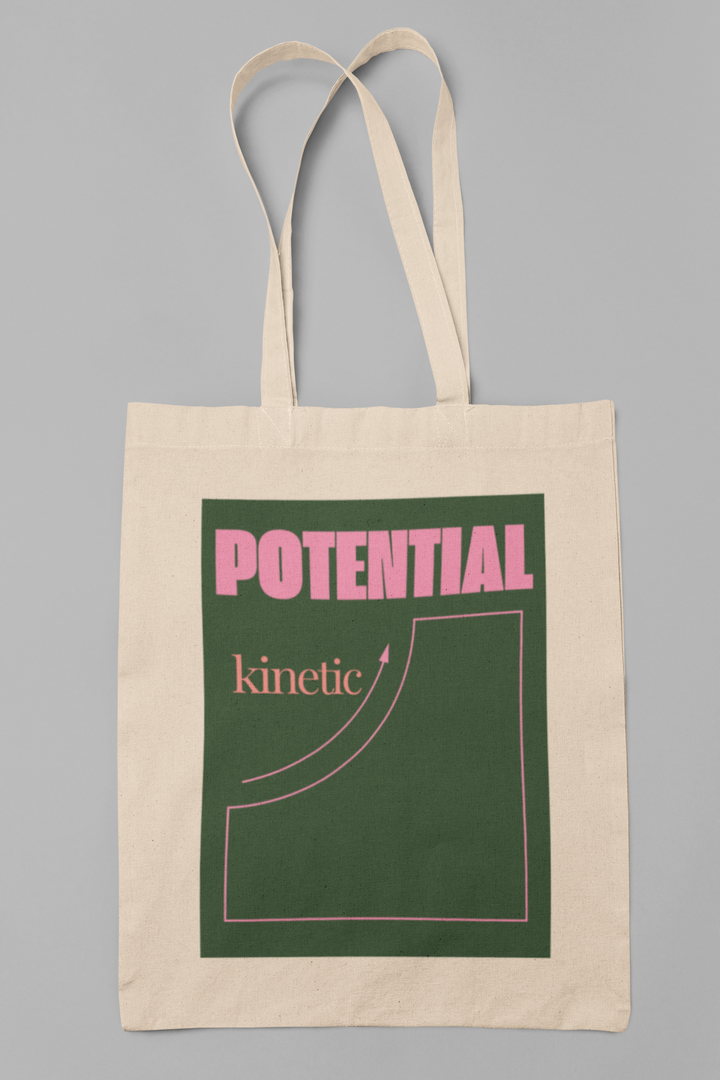 Tote Bag - Physics and Engineering Energy Pun Design - Natural