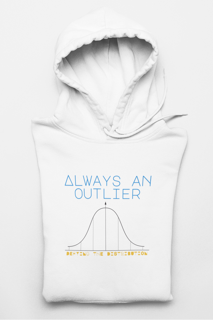 College Hoodie - Always an Outlier Defying the Distribution Product vendor