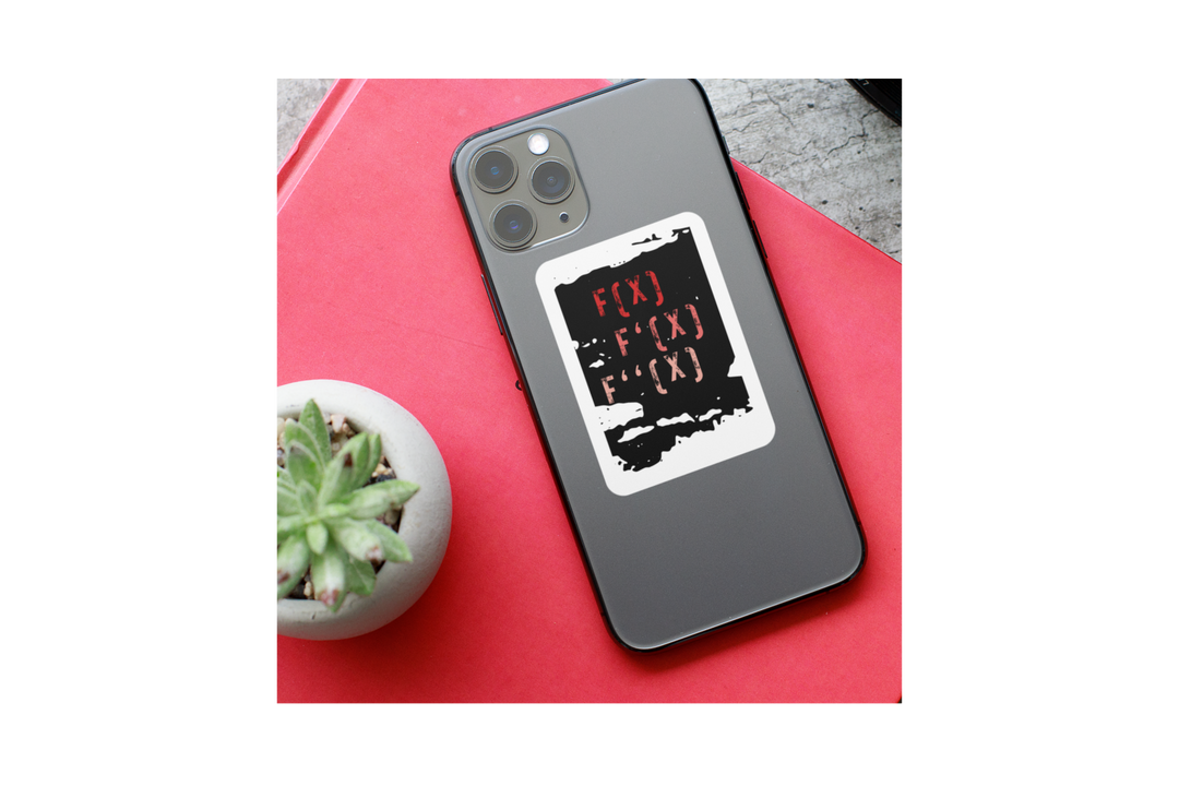 Derivative Sticker Sheet -Math Stickers - Calculus Stickers - STEM Vinyl Stickers - Math Teacher Gift - Math Nerd Gift - Color Derivative Designs Product vendor