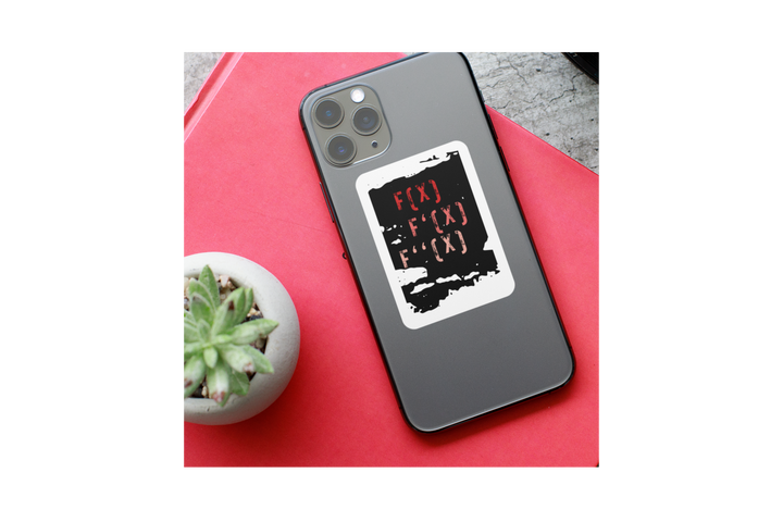 Derivative Sticker Sheet -Math Stickers - Calculus Stickers - STEM Vinyl Stickers - Math Teacher Gift - Math Nerd Gift - Color Derivative Designs Product vendor