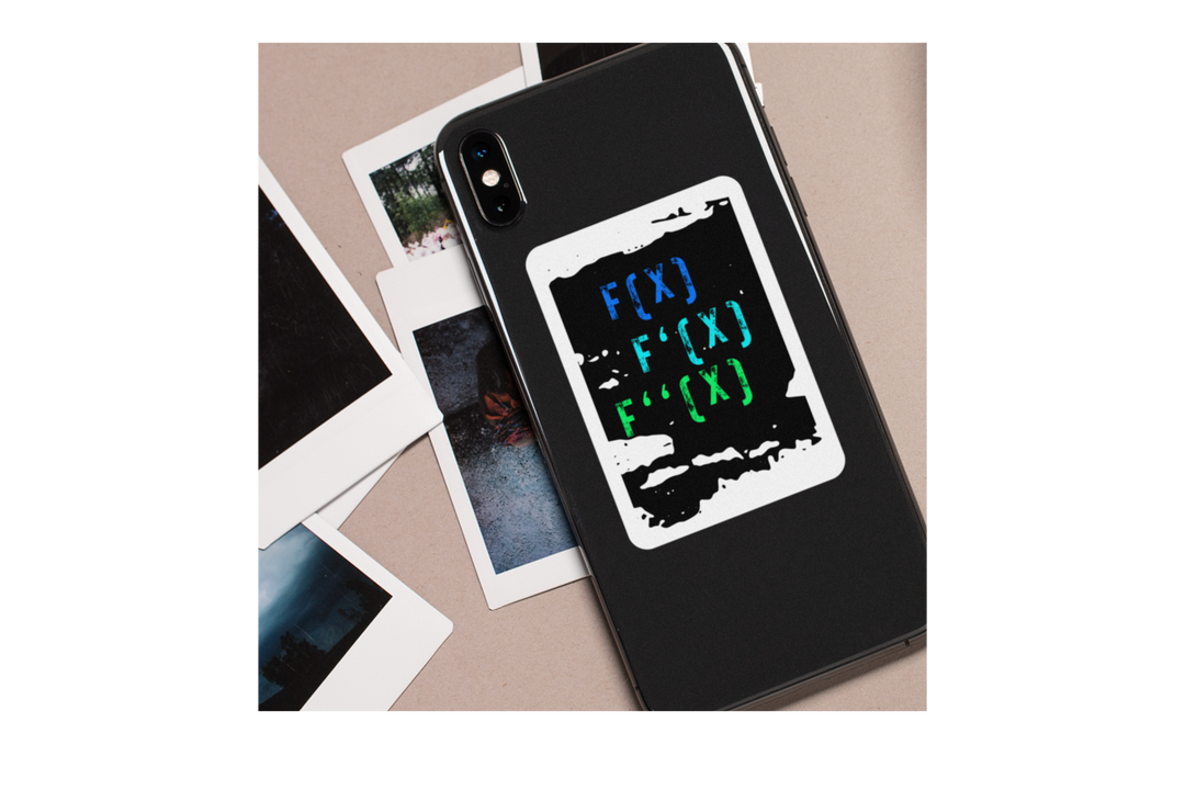 Derivative Sticker Sheet -Math Stickers - Calculus Stickers - STEM Vinyl Stickers - Math Teacher Gift - Math Nerd Gift - Color Derivative Designs Product vendor