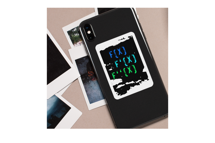 Derivative Sticker Sheet -Math Stickers - Calculus Stickers - STEM Vinyl Stickers - Math Teacher Gift - Math Nerd Gift - Color Derivative Designs Product vendor