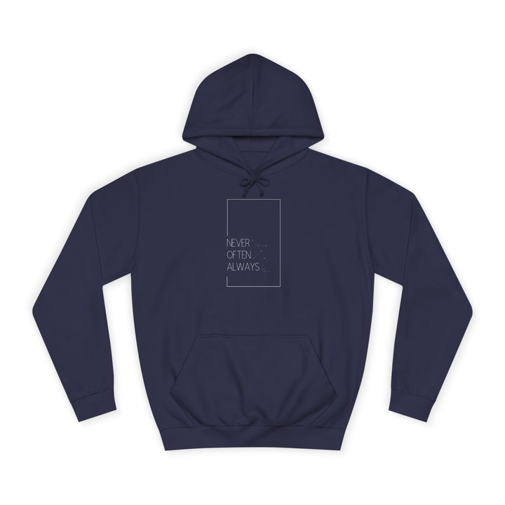 Black Geometric Puns College Hoodie for Women