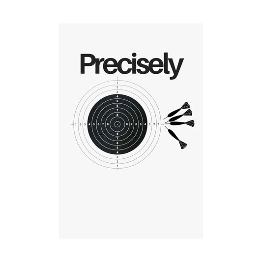 Vertical Posters - Precision Physics Pun Matte Design