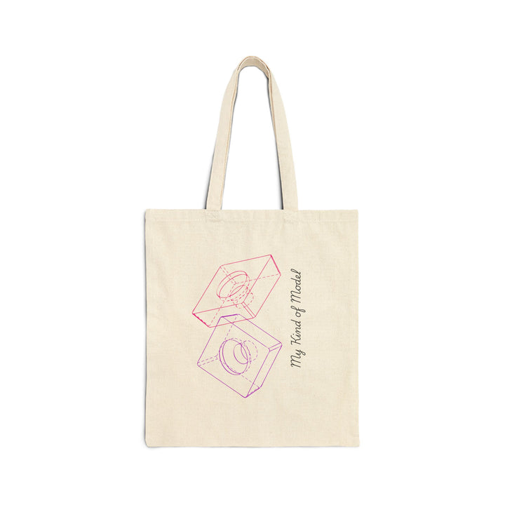 Pink and Purple Tote Bag Mechanical Engineer 3D CAD Pun