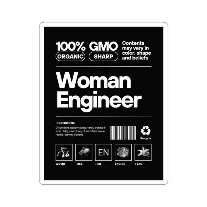 Sticker -Women Engineer Recipe