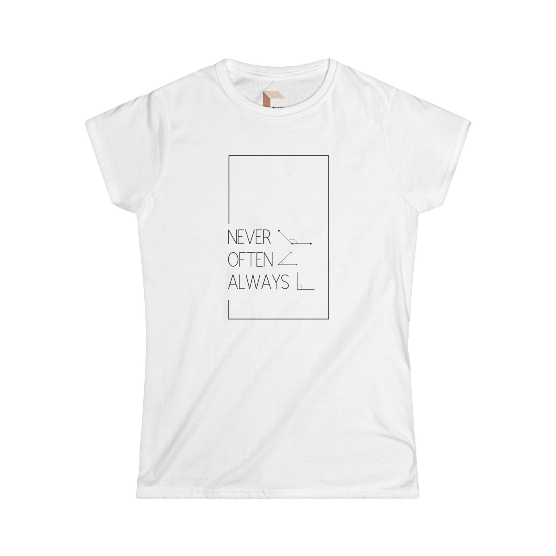 Rarely obtuse. Often acute. Always right.  GEOMETRIC GRAPHIC T SHIRT. Product vendor