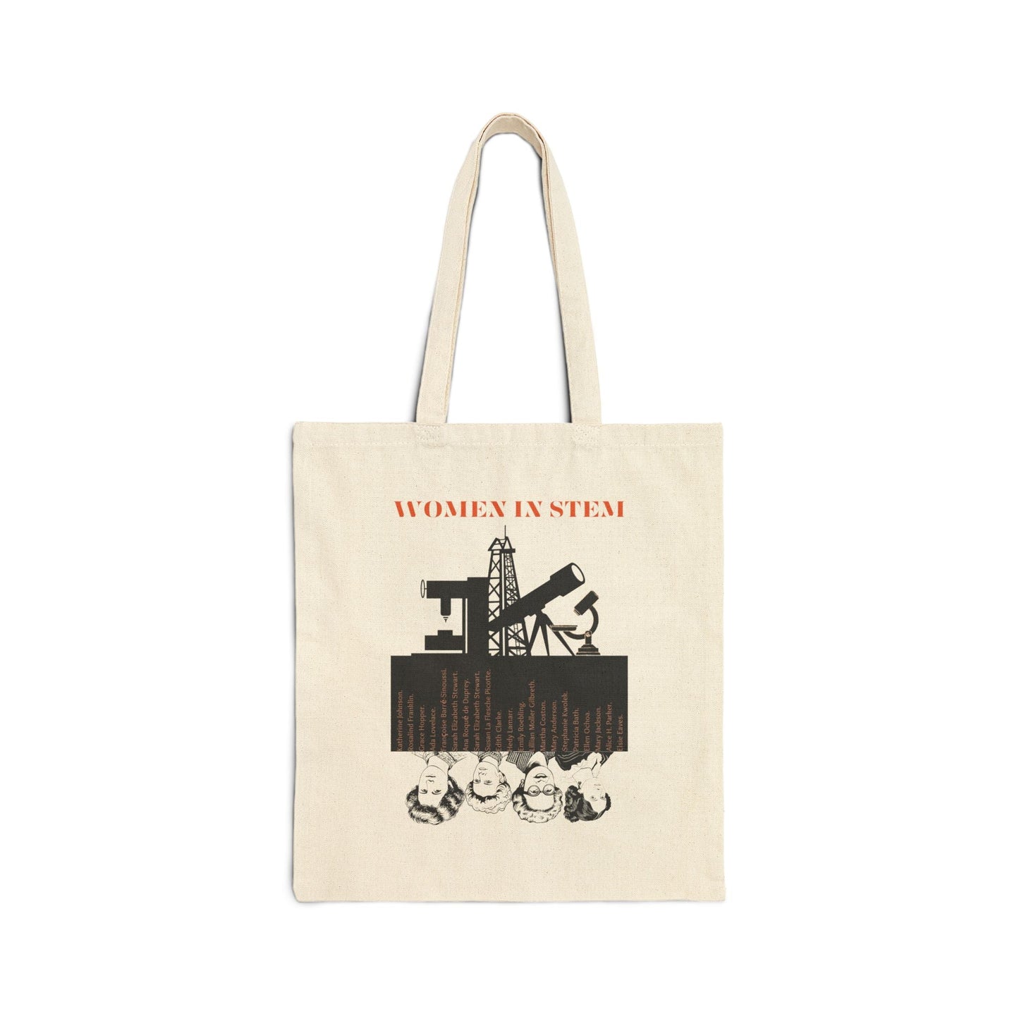 Canvas Tote Bag, Portraits of Famous Women in STEM. Product vendor