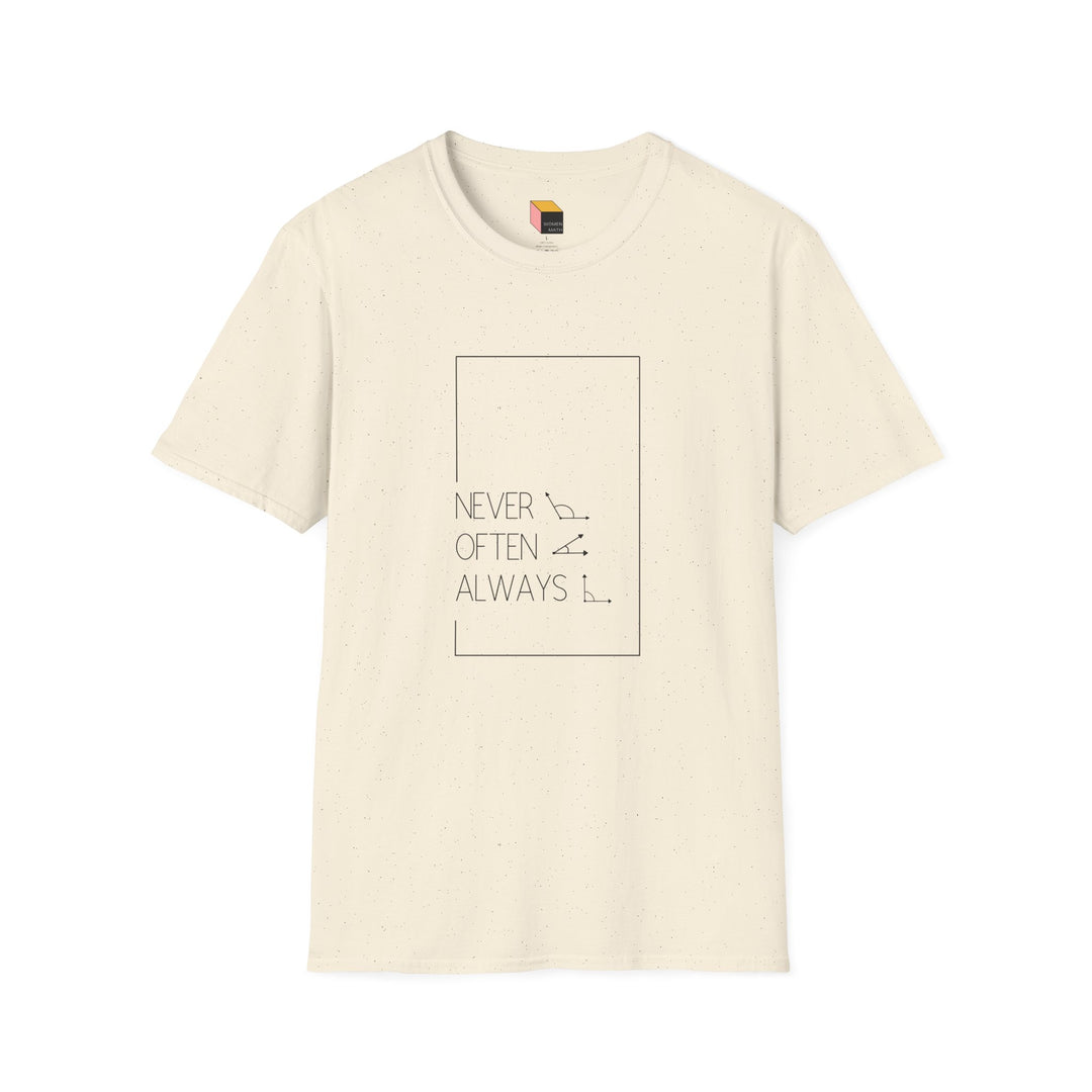 Geometric Pun T-Shirt Light Rarely Obtuse Often Acute Always Right