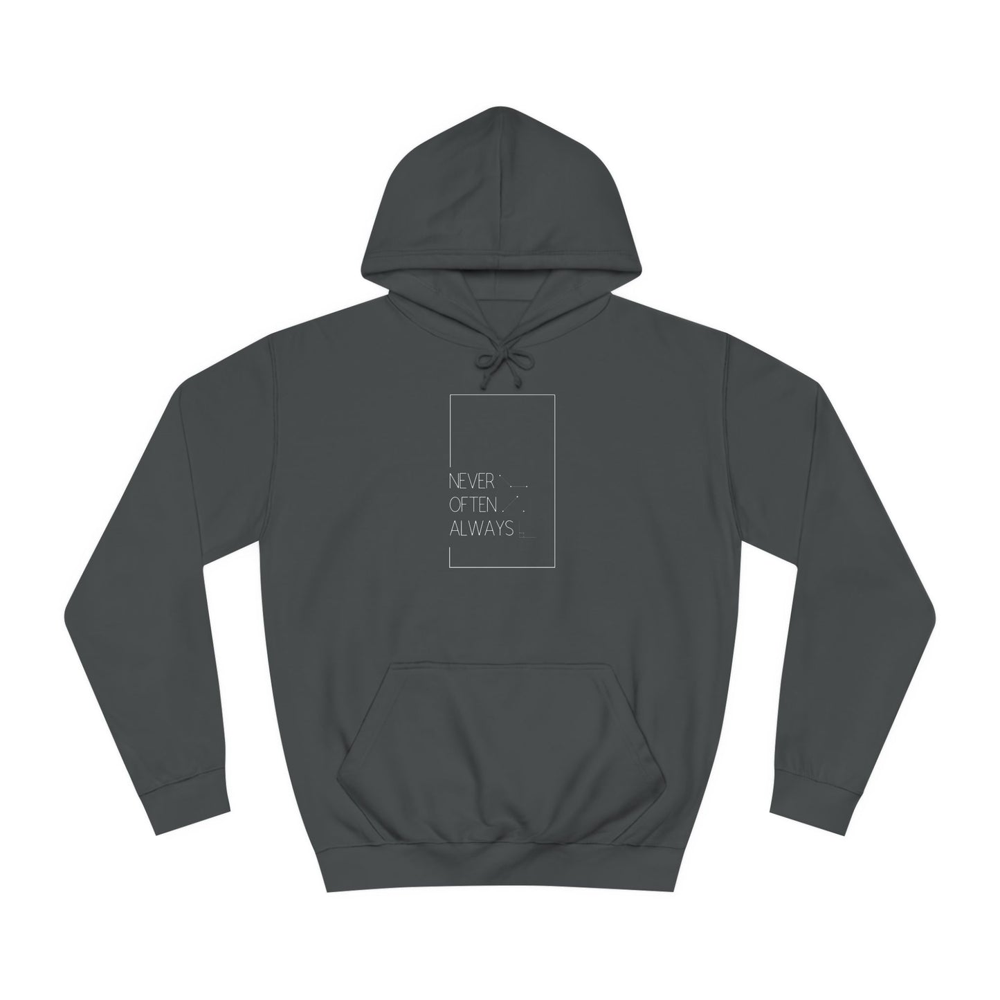 Black Geometric Puns College Hoodie for Women - Stylish and Comfy Winter Wear