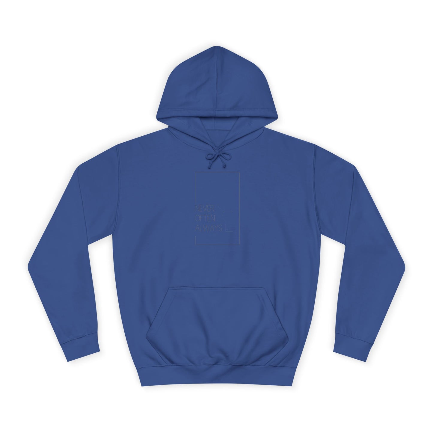 Geometric Puns College Hoodie for Women - White Text