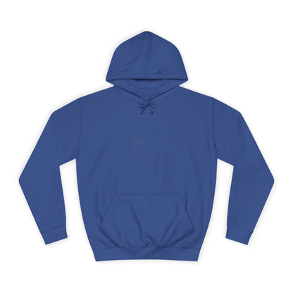 Geometric Puns College Hoodie for Women - White Text