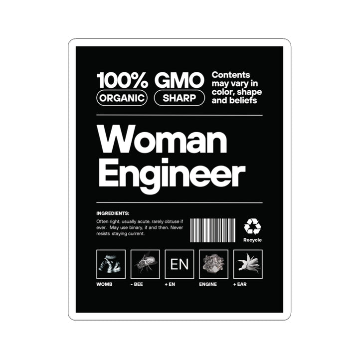 Sticker -Women Engineer Recipe