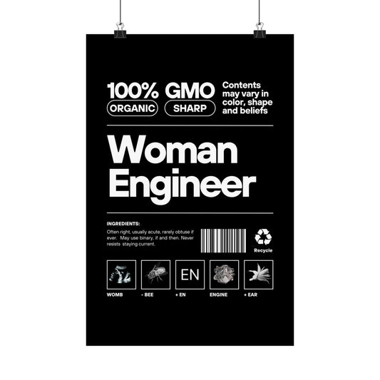 Woman Engineer Poster