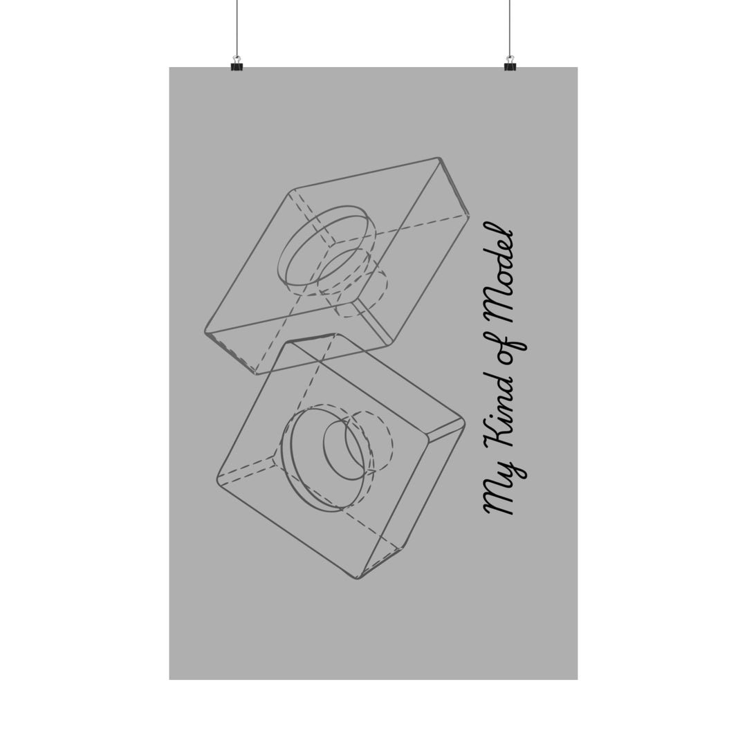 Gray Vertical Posters - Pun for Mechanical Engineer and 3D CAD Designers Product vendor