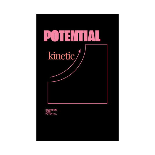 Vertical Posters - Physics and Engineering Pun about Energy - Black