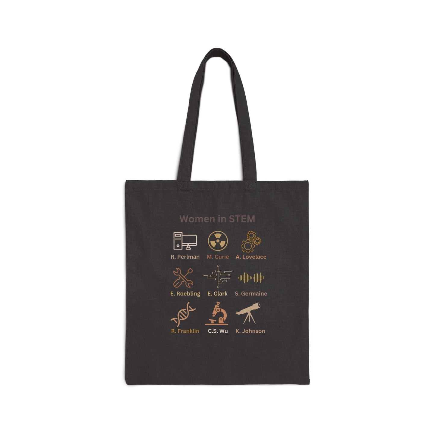 Canvas Tote Bag, Famous Women in STEM. Product vendor