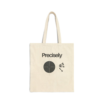 Canvas Tote Bag - Physics Pun about Precision