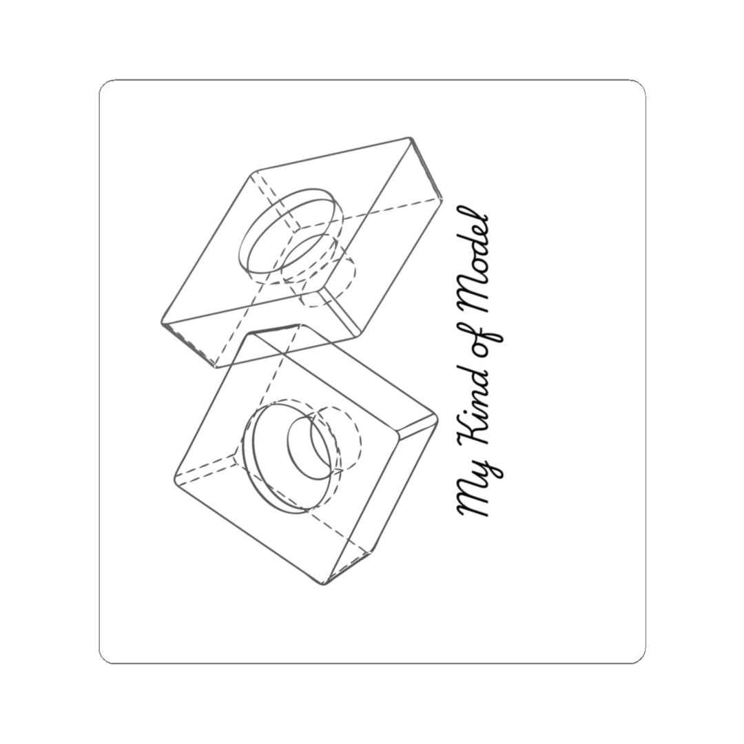 Stickers Mechanical Engineer CAD Pun Kiss-Cut Stickers Product vendor