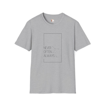 Geometric Pun T-Shirt Light Rarely Obtuse Often Acute Always Right