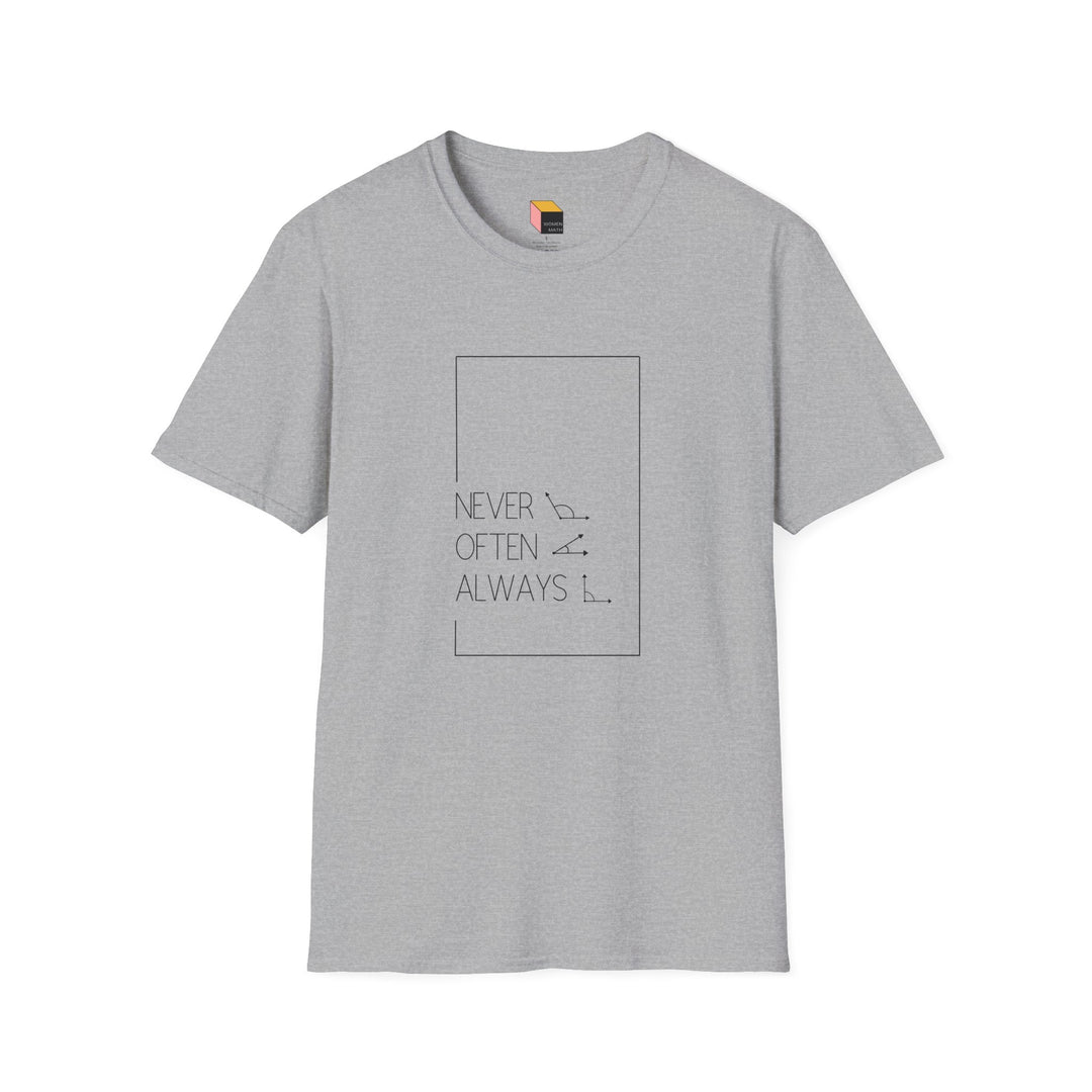 Geometric Pun T-Shirt Light Rarely Obtuse Often Acute Always Right
