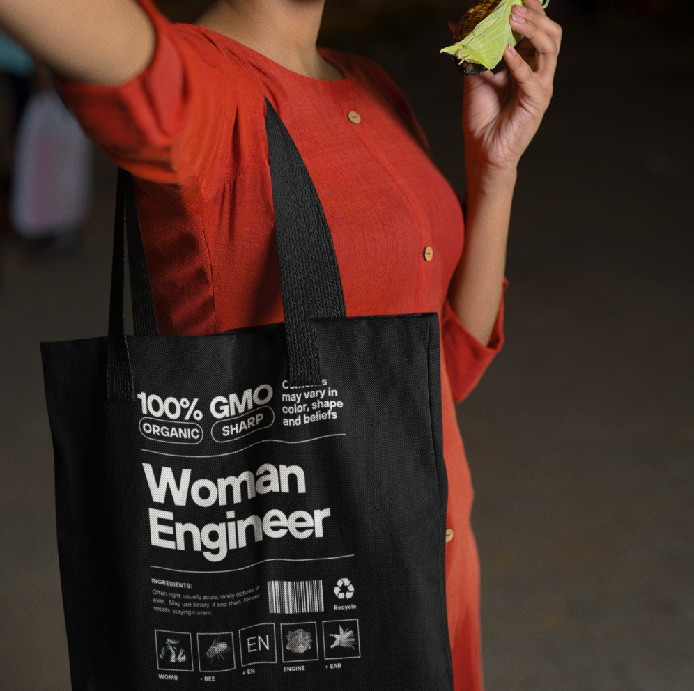 Female Engineer Tote Bag