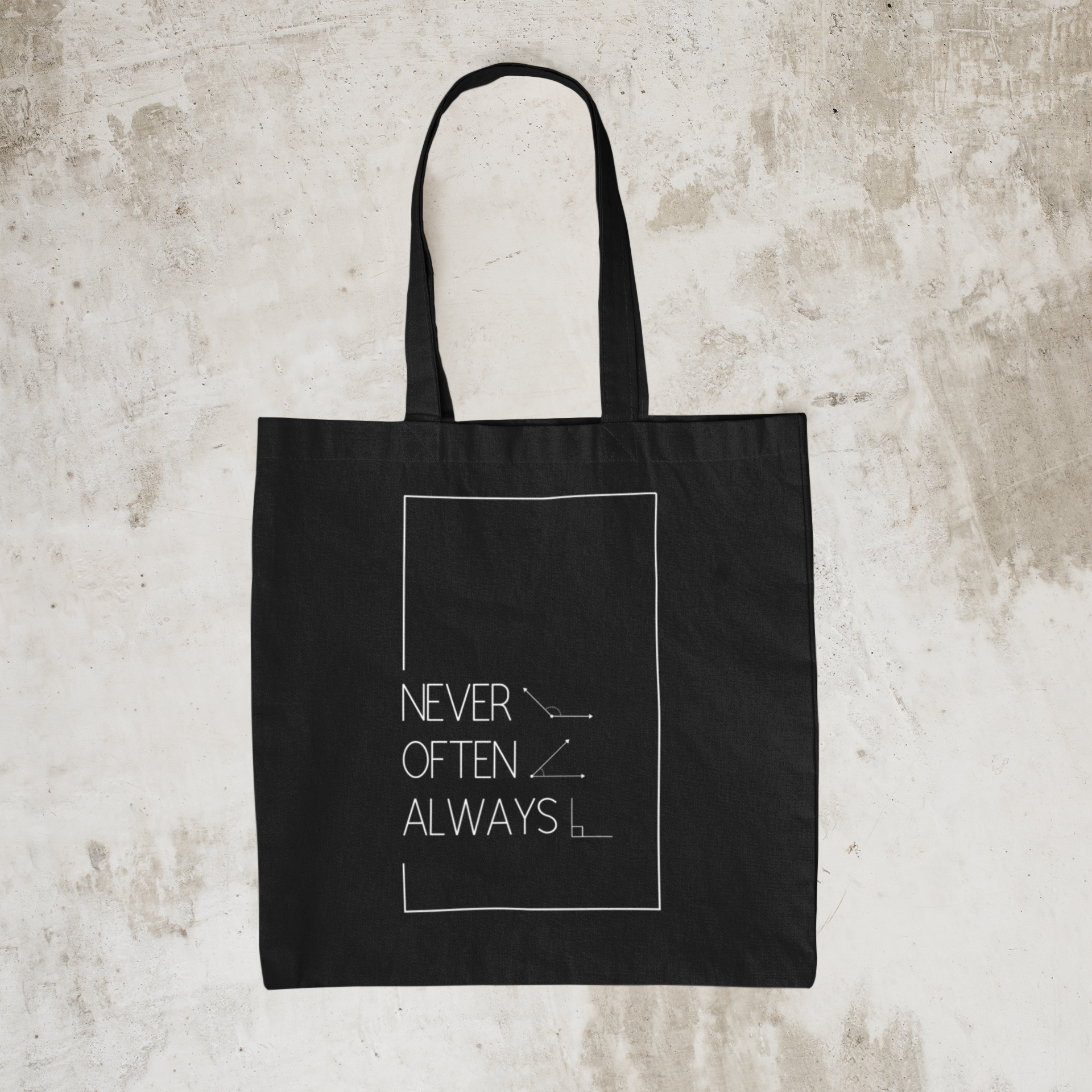 Rarely Obtuse. Often Acute. Always Right. Tote. Product vendor